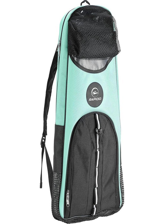 Phantom Aquatics Rapido Deluxe Mask, Fins and Snorkel Bag - Mint - Image 1